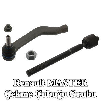 FEBI BILSTEIN Rot kolu grubu Ön Aks Sol, kilit somunu ile — Renault Master