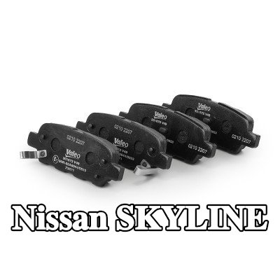 VALEO طقم وسادات الفرامل FIRST, المحور الخلفي, 14mm, بدون لوحة مانعة للصرير — 2007 Nissan Skyline