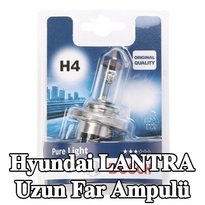 BOSCH Uzun far ampulü H4, 60/55W, 12V — Hyundai Lantra