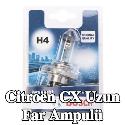 BOSCH Uzun far ampulü H4, 60/55W, 12V — Citroën Cx