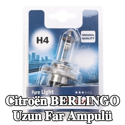 BOSCH Uzun far ampulü H4, 60/55W, 12V — 2000 Citroën Berlingo