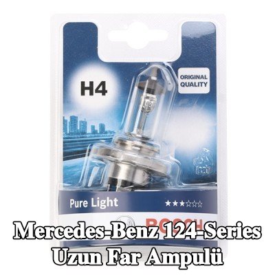 BOSCH Uzun far ampulü H4, 60/55W, 12V — Mercedes-Benz 124-Series