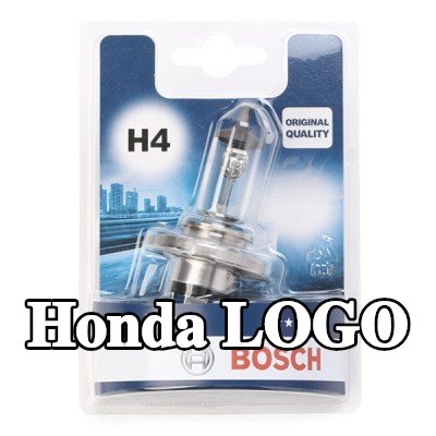 BOSCH لمبة الضوء العالي H4, 60/55W, 12V — Honda Logo