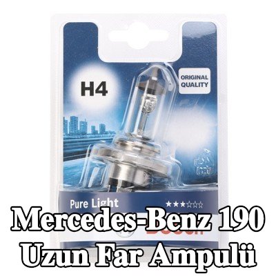BOSCH Uzun far ampulü H4, 60/55W, 12V — Mercedes-Benz 190