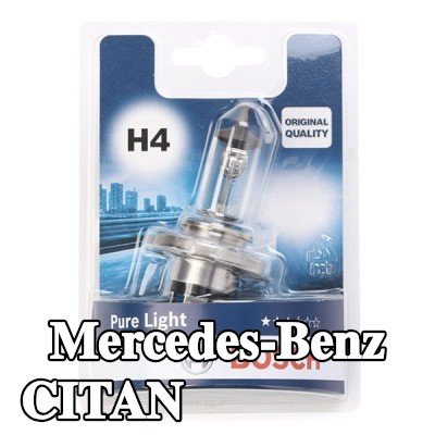 BOSCH لمبة الضوء العالي H4, 60/55W, 12V — 2012 Mercedes-Benz Citan