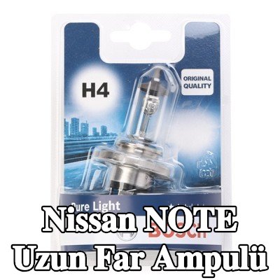 BOSCH Uzun far ampulü H4, 60/55W, 12V — 2011 Nissan Note