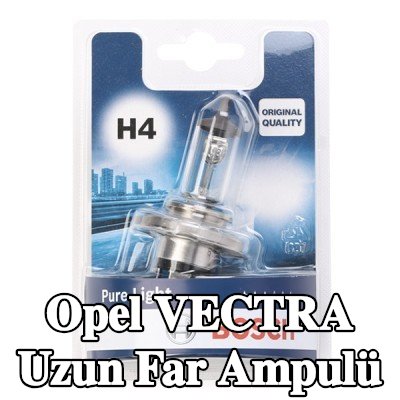 BOSCH Uzun far ampulü H4, 60/55W, 12V — 1990 Opel Vectra