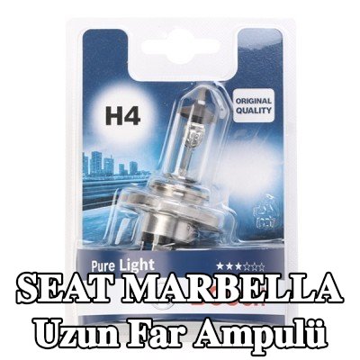 BOSCH Uzun far ampulü H4, 60/55W, 12V — SEAT Marbella