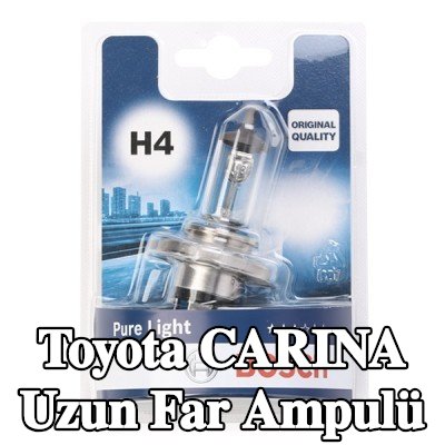 BOSCH Uzun far ampulü H4, 60/55W, 12V — 1990 Toyota Carina