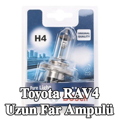 BOSCH Uzun far ampulü H4, 60/55W, 12V — 1997 Toyota Rav4