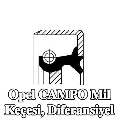 CORTECO Mil Keçesi, diferansiyel — 1990 Opel Campo