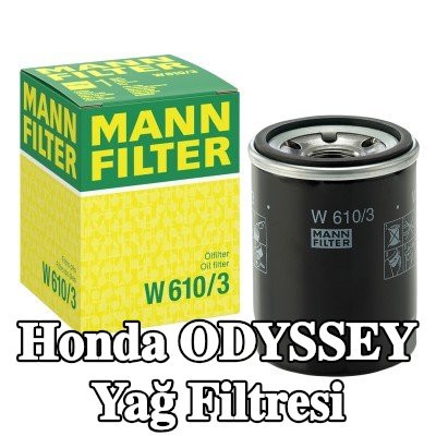 MANN-FILTER Tek çek valflı yağ filtresi — 1995 Honda Odyssey