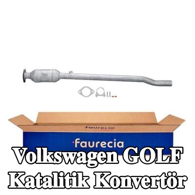 HELLA Katalitik konvertör Merkez, montaj parçaları ile — 2008 Volkswagen Golf