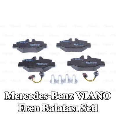 BOSCH Fren balatası seti 17, 9mm, gıcırtı önleyici plaka ile, cıvata/vida ile, montaj kılavuzu ile — Mercedes-Benz Viano