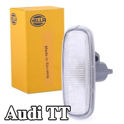 HELLA مؤشر جانبي تركيب جانبي, كلا الجانبين, شفاف تمامًا, بدون لمبة, بدون حامل لمبة — 2002 Audi Tt