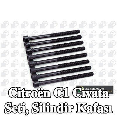 BGA Cıvata Kiti, silindir kafası M9 — Citroën C1