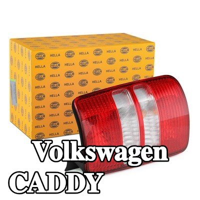 HELLA المصباح الخلفي الأيمن, مع حامل لمبة, مع لمبات — 2012 Volkswagen Caddy