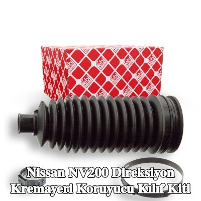 FEBI BILSTEIN Sol ön aks direksiyon kremayeri kılıfı kiti, kelepçeli — Nissan Nv200