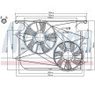 NISSENS Fan, radyatör 340mm, radyatör fan kapağı, direnç olmadan, kontrol ünitesi olmadan — Opel Antara (6)