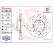BREMBO Fren diski Prime, Outer Diameter: 370mm, Çelik Fren Diski Göbeği, delikli/havalandırmalı, iki parçalı fren diski, Kaplamalı, cıvata/vida ile — 2021 Mercedes-Benz S-Class (2)