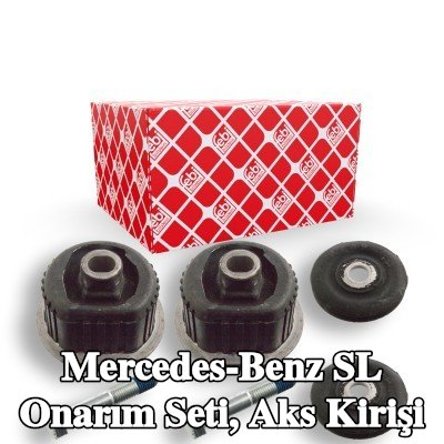 FEBI BILSTEIN Onarım Seti, ön aks kirişi, Arka Aks, durdurma plakalı, cıvata/vida ile — 2000 Mercedes-Benz Sl