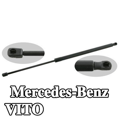 FEBI BILSTEIN دعامة باب صندوق الأمتعة لكلا الجانبين, 667mm, مع وظيفة التوقف — Mercedes-Benz Vito