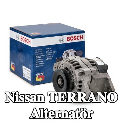 BOSCH Alternatör 70A, entegre regülatörlü — 2000 Nissan Terrano