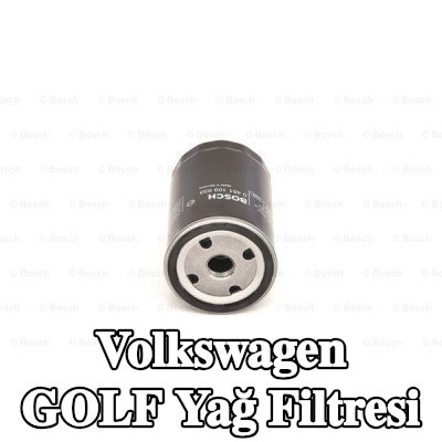 BOSCH Tek çek valflı yağ filtresi — 1990 Volkswagen Golf