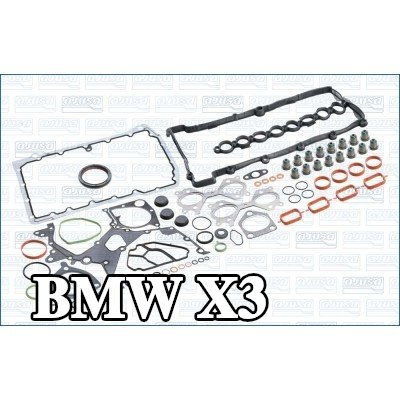 AJUSA مجموعة حشيات كاملة, محرك مزود بأختام صمامات, بدون حشية رأس الأسطوانة — 2004 BMW X3