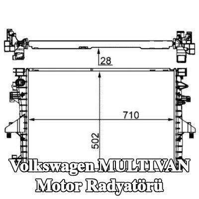 MAHLE Motor radyatörü — 2011 Volkswagen Multivan