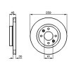BOSCH Fren diski Dış Çap: 259mm, Havalandırmalı, içten havalandırmalı, Yağlanmış — Renault 25 (5)