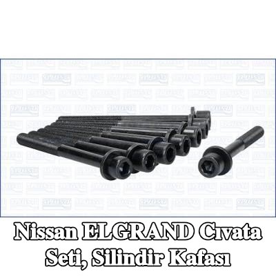 AJUSA Cıvata Kiti, silindir kafası M11, 123mm — Nissan Elgrand