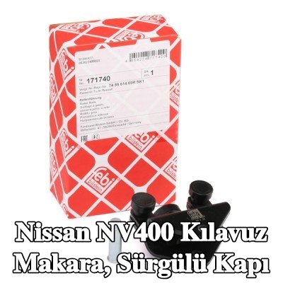 FEBI BILSTEIN Makara kılavuzu, sürgülü kapı Alt, Sürgülü Kapı, her iki taraf — Nissan Nv400