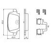 BOSCH Fren balatası seti 13, 8mm, cıvata/vida ile, aksesuarlarla, yaylı — Opel Tigra (7)