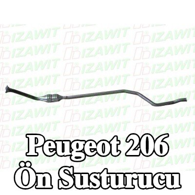 IZAWIT Ön susturucu orta — 1998 Peugeot 206