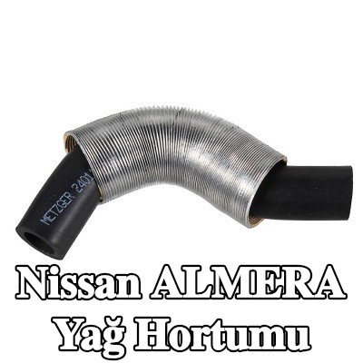 METZGER Egzoz Turboşarj yağ hortumu, Sol, Alt, kelepçeler olmadan — Nissan Almera