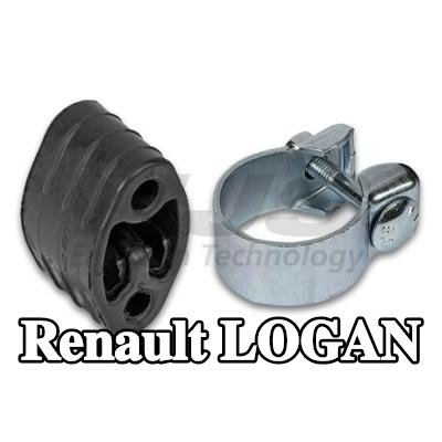 HJS طقم تركيب العادم مع مشبك — 2012 Renault Logan
