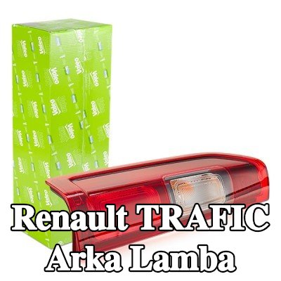 VALEO Arka lamba ORİJİNAL PARÇA, Sol, ampul tutuculu — Renault Trafic