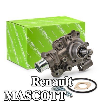 VALEO مضخة مياه مع غطاء, مع حشيات/مانعات تسرب — Renault Mascott
