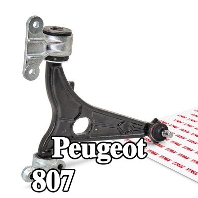 TRW ذراع التعليق للمحور الأمامي الأيسر, السفلي, خارجي, الفولاذ المصبوب — Peugeot 807