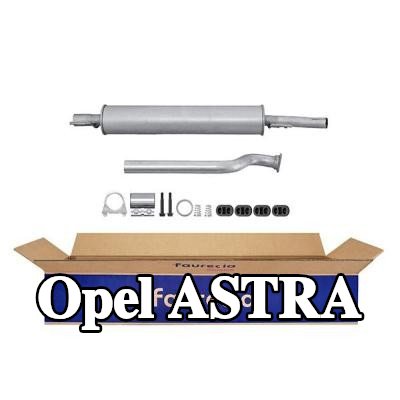 HELLA كاتم صوت وسط مع قطع التثبيت — 2008 Opel Astra