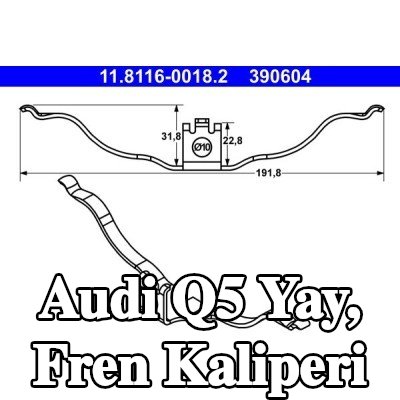 ATE Yay, fren kaliperi — Audi Q5