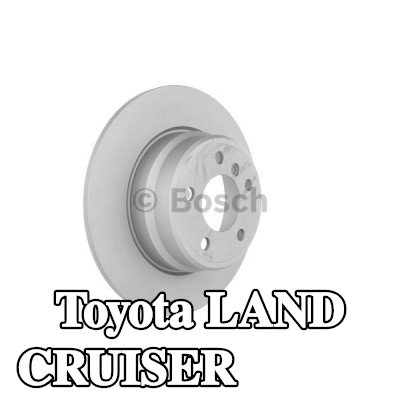 BOSCH القطر الخارجي لقرص المكابح: 323, 8mm, صلب, مطلي — Toyota Land Cruiser