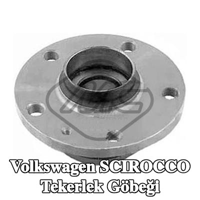 Metalcaucho Tekerlek göbeği arka aks her iki taraf, bilyalı rulman ile — Volkswagen Scirocco