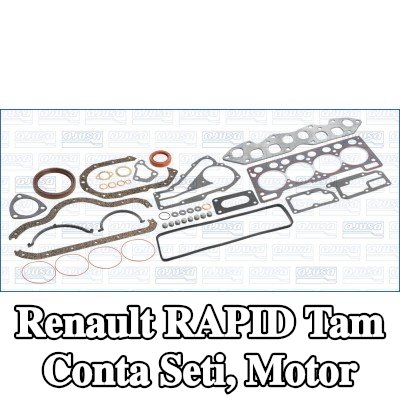 AJUSA Tam Conta Seti, silindir kapağı contalı motor, valf gövdesi contalı — Renault Rapid