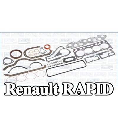 AJUSA مجموعة حشيات كاملة, محرك مزود بحشية رأس الأسطوانة, مع أختام ساق الصمام — Renault Rapid
