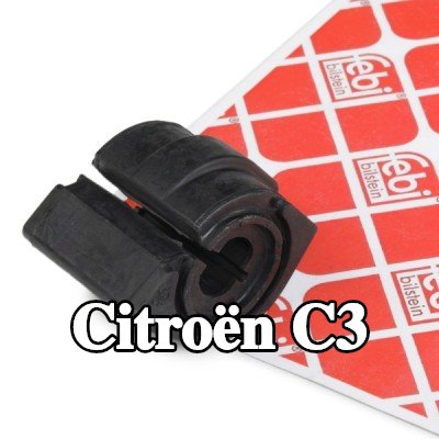 FEBI BILSTEIN جلبة قضيب مانع للانقلاب المحور الأمامي, 19mm, مطاط — Citroën C3