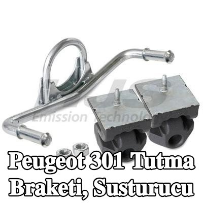 HJS Tutma Braketi, susturucu Ön — Peugeot 301