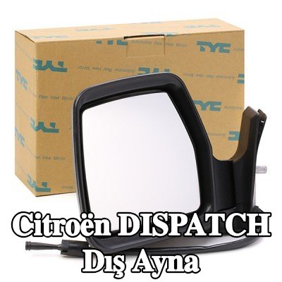 TYC Sol yan ayna — 2000 Citroën Dispatch