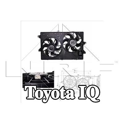 NRF مروحة, المبرد 355mm, مع غطاء مروحة المبرد — Toyota Iq